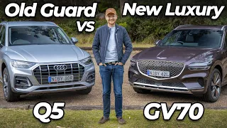 Genesis GV70 vs Audi Q5 2021 comparison review | newcomer or old-guard luxury SUV? | Chasing Cars