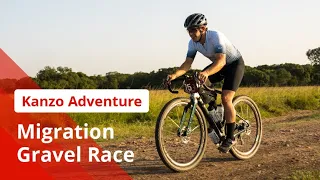 Kanzo Adventure in action: FatPigeon rides Migration Gravel Race