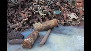 Military Junkyard With Bombs And Tanks From 1943 | BROS OF DECAY - URBEX