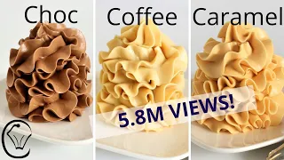 Condensed Milk Buttercream COMPILATION Chocolate Coffee Caramel SILKY SMOOTH No Grit No Icing Sugar