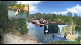 Insane 50 Foot Cliff jump ( devil's bend )