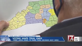 NC's redistricting map decision to come Tuesday following final day of gerrymandering trial