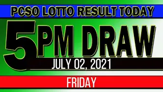 LOTTO RESULT TODAY 5PM DRAW – JULY 02, 2021 | 2D | 3D | SWERTRES | EZ2 |