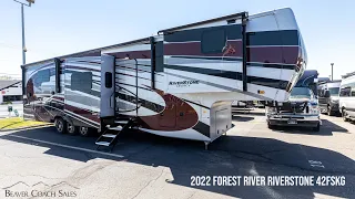 2022 Forest River Riverstone 42FSKG - Luxury 5th Wheel