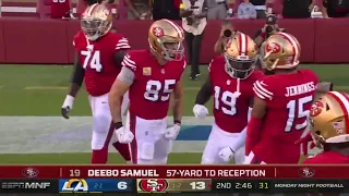 Deebo Samuel INCREDIBLE 57 Yard Touchdown Catch | Rams vs 49ers