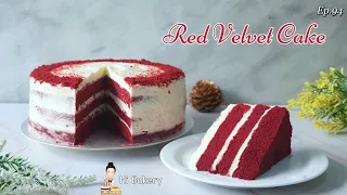 เค้กเรดเวลเวทครีมชีส เนื้อสปันจ์ นุ่ม ฟู ไม่เป็นไต Red Velvet Cake @Hi Bakery