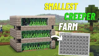 NEW Minecraft Smallest Creeper Farm Tutorial 1.20.2