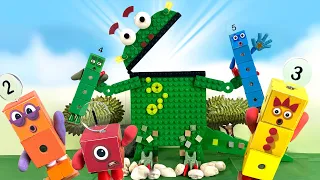 Blockzilla Meets Numberblocks (Learn to Compare Numbers) || Keith's Toy Box