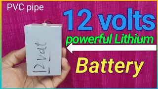 how to make 12v lithium ion battery | 6 cells battery BMS | PVC pipe