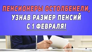 Пенсионеры ОСТОЛБЕНЕЛИ, узнав размер пенсий с 1 февраля