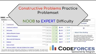 Complete Constructive Problems Practice - Noob to Expert | Topic Stream 5