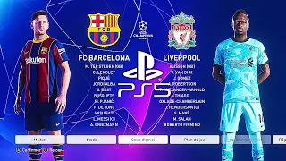 PES 2021 PS5 FC BARCELONA - LIVERPOOL | MOD Ultimate Difficulty Career Mode HDR Next Gen