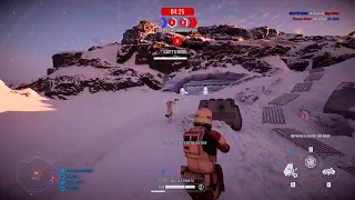 SWBF2: Instant Action Mission (Attack) Galactic Empire Hoth Gameplay