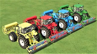 MODERN TRACTORS OF COLORS ! TRANSPORT TRACTOR TO SEEDING & PLANT PROTECT WORK ! Farming Simulator 22