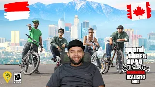 GTA San Andreas Realistic Reaction | Indonesia Reaction | MR Halal Reacts