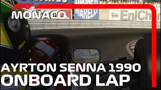 F1 1990 Senna Monaco Onboard | F1 Classic Onboard Monaco Grand Prix | Assetto Corsa
