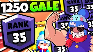 My Second EVER 1250 Trophy Brawler! Rank 35 Gale Push in Brawl Stars!