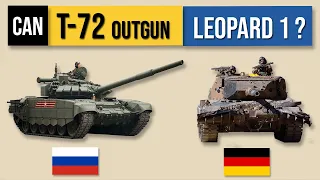 Can T-72 outgun Leopard 1 Tank?