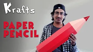 How to make a 3D pencil with chart paper