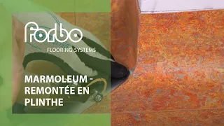 Marmoleum -  Comment réaliser une remontée en plinthe ? | Forbo Flooring Systems