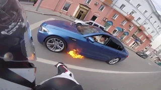 Призрачный гонщик на bmw