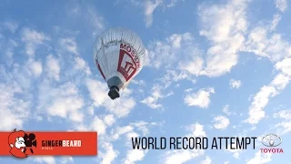 Sample footage from Fedor Konyukhov's Hot Air Ballooning Record Sponsored by Toyota Russia