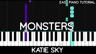 Katie Sky - Monsters (Easy Piano Tutorial)