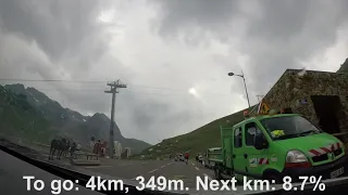 Driving Up Col du Tourmalet