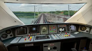 Vande Bharat Train Cab ride with Loco Pilot | Tungabhadra River Harihar | Indian Railways