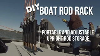 Vertical Fishing Rod Rack For Catfish Boats: DIY, Simple, Portable