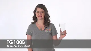 16 oz. Pint Glass-Blank | TG100B