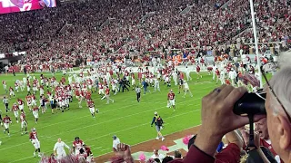 The final play of Alabama vs Texas A&M in Bryant-Denny Stadium