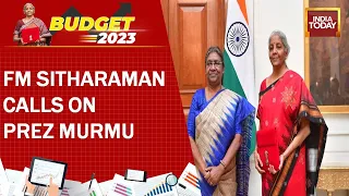 Budget 2023: Finance Minister Nirmala Sitharaman Calls On President Murmu Ahead Of Budget Speech