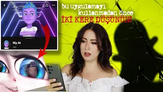 Bu YAPAY ZEKA Görmemesi gereken şeyler görüyor... 👀 MY AI Snapchat