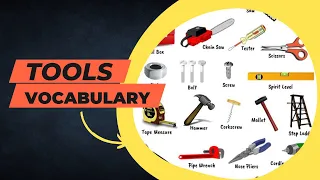 Tools Vocabulary | Learn Tools Names with Pictures | List of Tools in English | improve English🔥