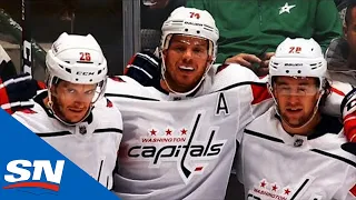 John Carlson Knocks Puck Down At Blue Line, Scores After Give-And-Go