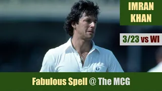 IMRAN KHAN | 3/23 @ MCG | PAK vs WI | 1st Match | Benson & Hedges World Series Cup 1981/82