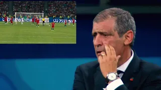 Fernando Santos Reaction To Ronaldo's Freekick vs Spain