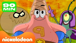 SpongeBob | Najlepsi superbohaterowie i złoczyńcy SpongeBoba | 100-minutowa składanka | Nickelodeon