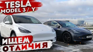 В чем отличие Tesla Model 3 от Tesla Model Y | Большой тест