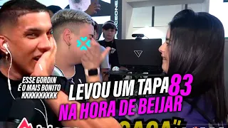 HUDSON REAGINDO LEVOU UM TAPA NA HORA DE BEIJAR!! Muca Muriçoca