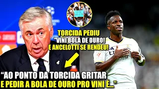 🚨 NOSSA! ANCELOTTI FOI A LOUCURA APÓS SHOW DE VINI JR HOJE E PEDIU BOLA DE OURO PARA O CRAQUE!