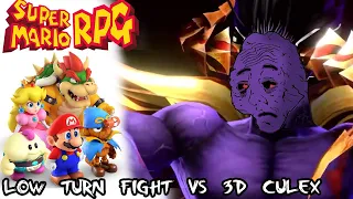 Low Turn Fight Vs 3D Culex Super Boss!! - Super Mario RPG REMAKE!