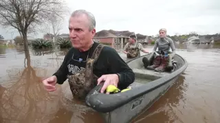 Caught in Covington flooding, Levee district manager offers thoughts while helping family (video)