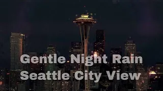 8 hours Gentle Rain in Seattle, Seattle City Light, Space Needle View