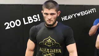 Khabib nurmagomedov " i walk around 200lbs "