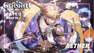 Fatui Harbingers React to Traveler || Male MC Aether || Genshin Impact || Made by Yuk!ra