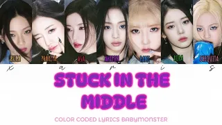 BABYMONSTER COLOR CODED LYRICS STUCK IN THE MIDDLE