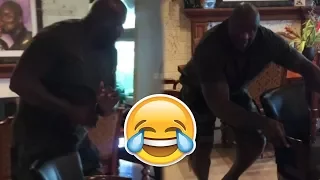 SHAQ Dancing to "No Flocking" By Kodak Black