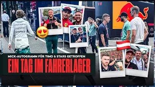 Wir sind im FAHRERLAGER + Mick Schumacher UNTERSCHREIBT auf TIMOS CAP 😍🥰 Formel 1 in SPIELBERG #3